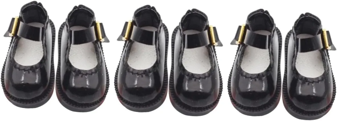 1 Pair Mini Doll Shoes of DIY Adornments for Dolls for Creative Play and Costumes Enhance Imagination with Cute Miniature Footwear Single Buckle Design