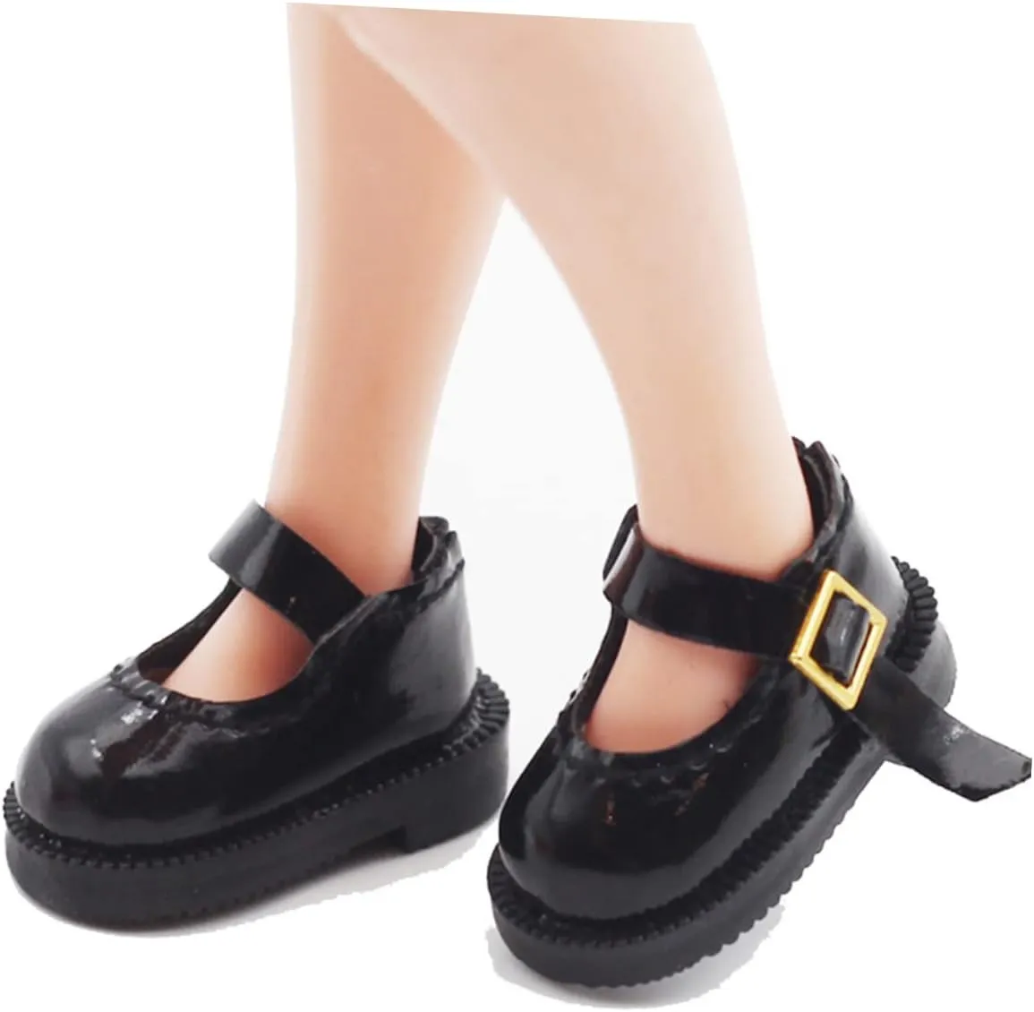 1 Pair Mini Doll Shoes of DIY Adornments for Dolls for Creative Play and Costumes Enhance Imagination with Cute Miniature Footwear Single Buckle Design