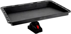 1 PCS Fishing Bait Table Fishing Terminal Tackle Multipurpose Tray for Boat, Deck, Carp, Kayak, black