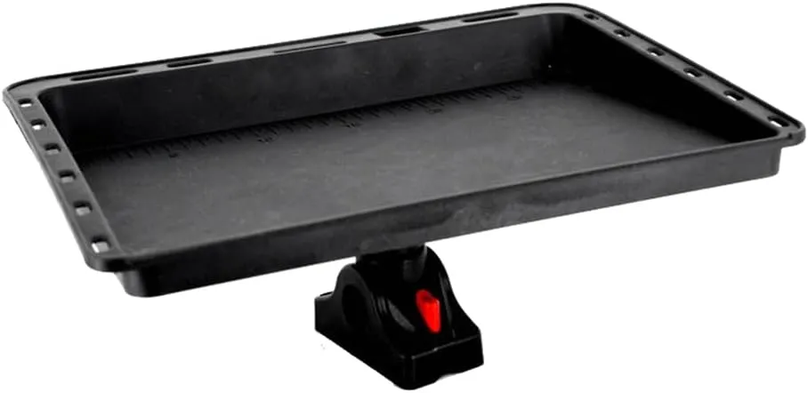 1 PCS Fishing Bait Table Fishing Terminal Tackle Multipurpose Tray for Boat, Deck, Carp, Kayak, black