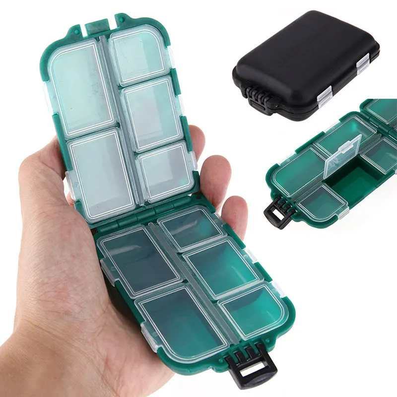 10-Compartment Waterproof Bait Storage Box