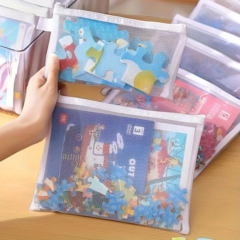 10-Pack Nylon Mesh Storage Bags with Zipper Closure