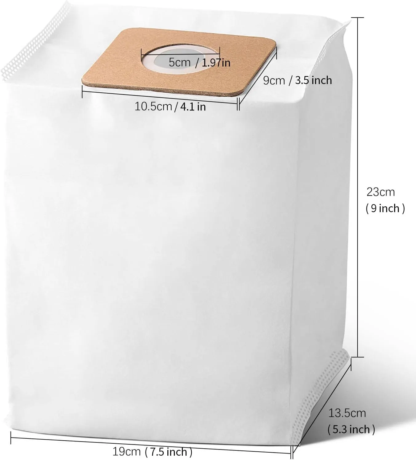 10 Pack Replacement VACBP6 HEPA Filter Bags for Atrix Ergo 8 Quart Backpack Vacuum, Replace Part VACBP1 VACBP36V VACBPAI