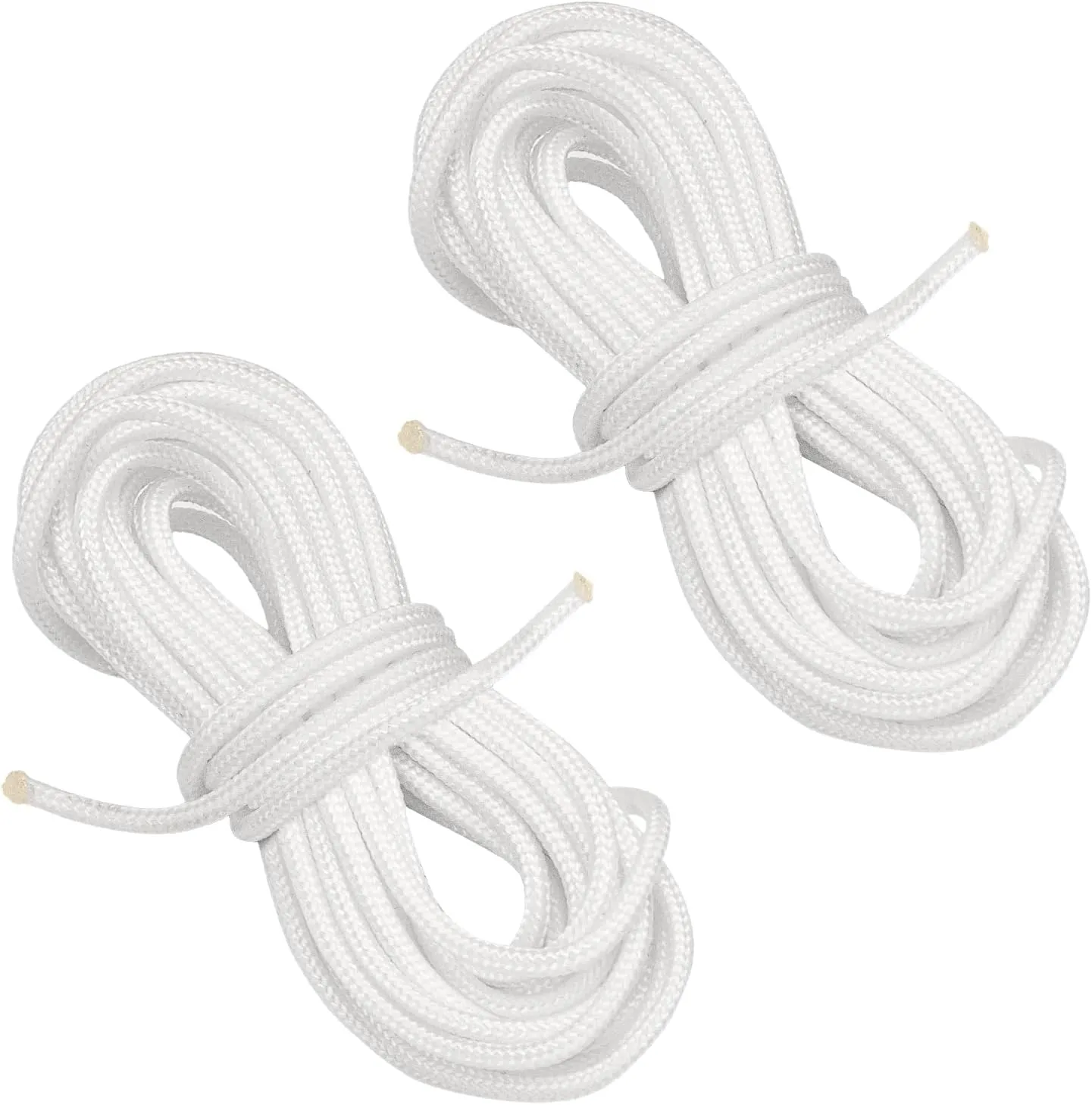 10ft 2.7mm Replacement Cord for Hunter Douglas, Levolor, Kirsch, Graber, Bali, Fits for Most Cellular and Pleated Shades (2Pcs, White)