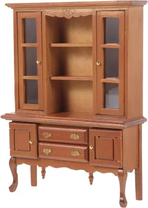 1:12 Scale Dollhouse Miniature Cabinet Miniature Wood Cabinet for Dollhouse Tiny House Furniture Realistic Craft Miniature Dec