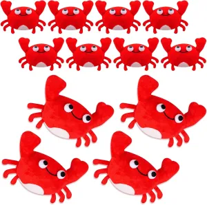 12Pack Cute Plush Crab Lobster Doll Toy for Kids, Soft Mini Stuffed Crab Lobster Hanging Ornaments for Key Purse Bag Backpack DIY Birthday Favors