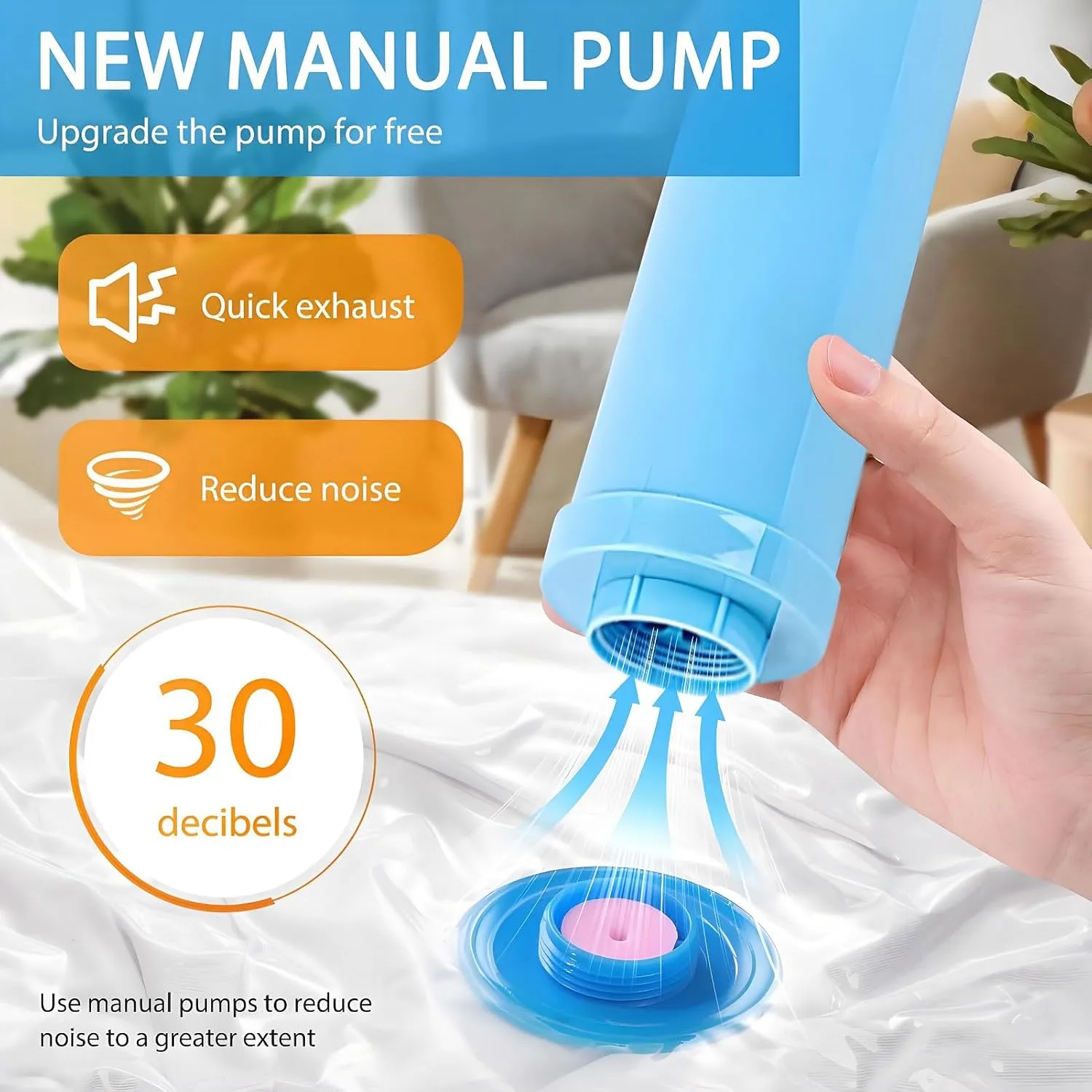 15 Pack Vacuum Storage Bags,Vacuum Seal Bags for Clothing with Hand Pump, 2 Jumbo 4 Large 4 Medium 5 Small, 80% Space Saver Bags for Clothes, Pillows, Comforters and Blankets, Home Travel Essentials