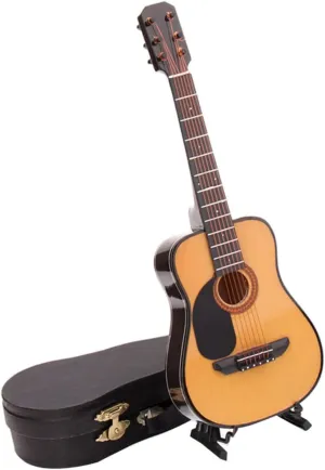 1Pc Mini Guitar Model Decoration Lifelike Musical Instrument Prop for Home Decor Teaching Aid Birthday Present Design