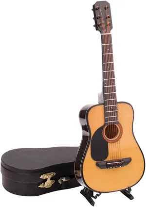 1Pc Mini Guitar Model Lifelike Musical Instrument Decoration Household Decor for Teaching Aid Birthday Music Lovers and Enthusiasts