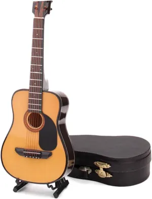 1pc Mini Guitar Model Ornament Mini Acoustic Guitar Prop Small Decor for Household Decoration Birthday Present