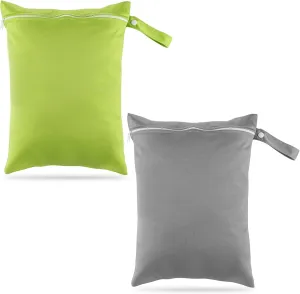 2 Pcs 30 x 40 cm Waterproof Travel Wash Bags with Zipper, Reusable Washing Machine Bags, for Swimwear, Beach, Sportswear