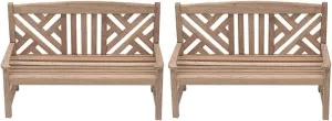 2 pcs Artificial Park Craft Miniature Village Desktop for Unpainted Toy Scene Home / Scale Props Patio Benches Chair Mini Decorations Model Wooden House Landscape Furniture