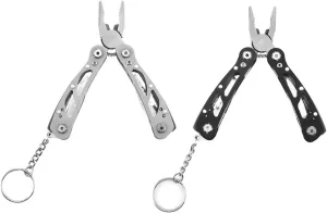2 sets multitool pliers mini for men camping hiking gear bike tools kit set camping knife survival tools all in one portable multitool
