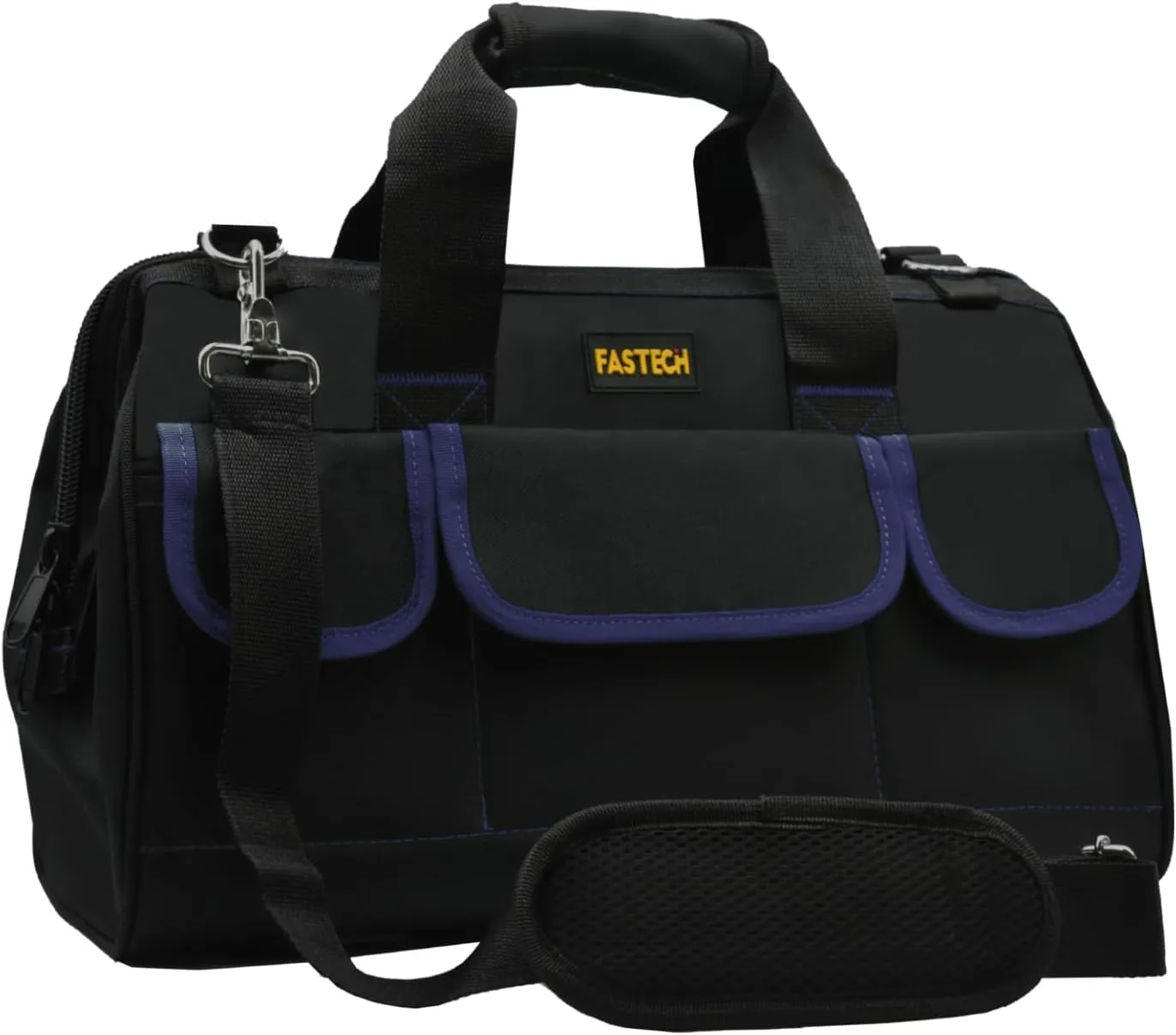 20 Inch Tool Bag, Waterproof Wide Mouth Tool Kit, Heavy Duty Tool Bag Organizer With Shoulder Straps, Tool Storage Package For Men/Women (20IN DarkBlue)