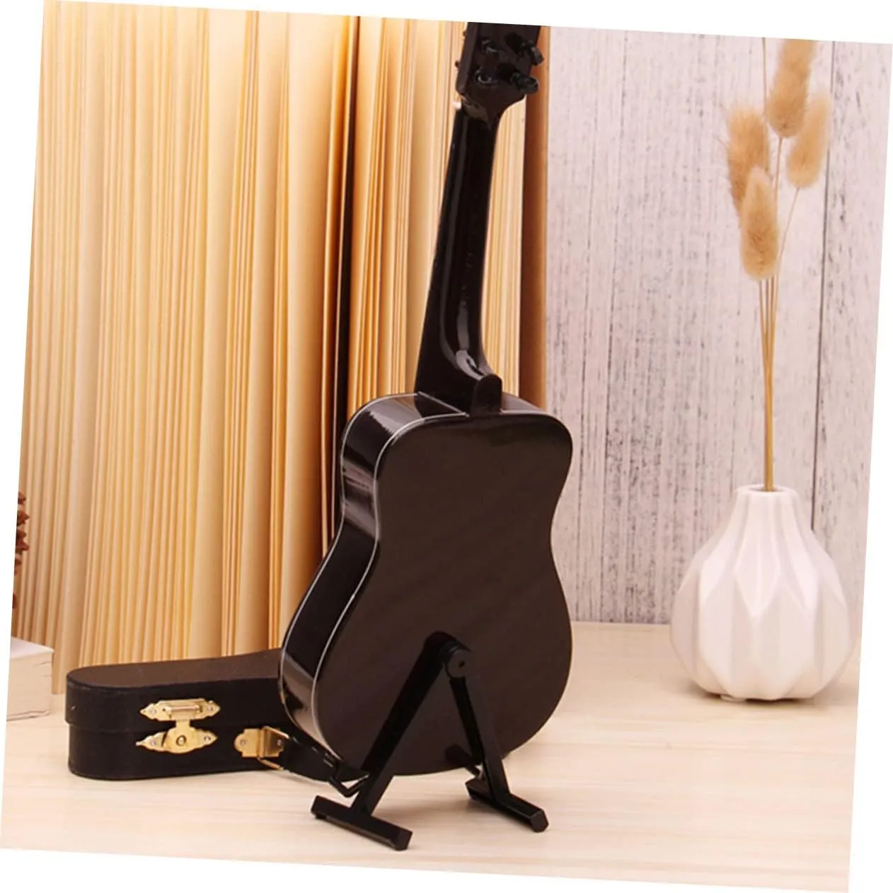20cm Long Mini Guitar Model Guitar Decor Musical Instrument for Boys and Girls Household Decoration