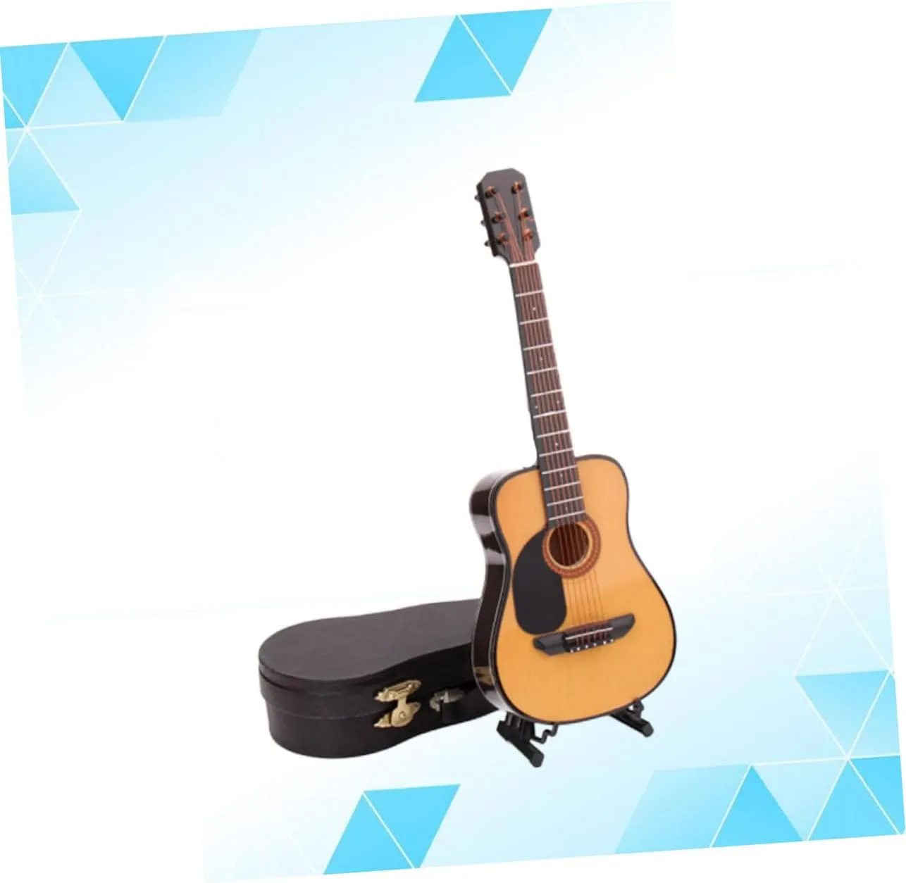 20cm Long Mini Guitar Model Guitar Decor Musical Instrument for Boys and Girls Household Decoration