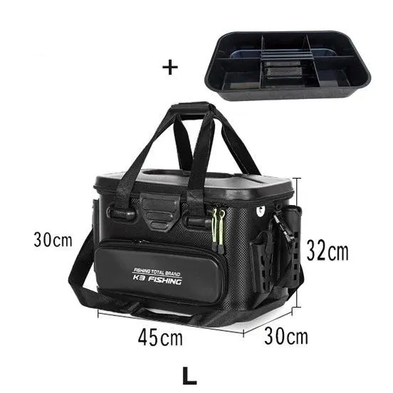 20L/28L/40L Multifunction EVA Fishing Tackle Bag Fishing Bucket Live Fish Box Outdoor Fishing Backpack with Rod Holder