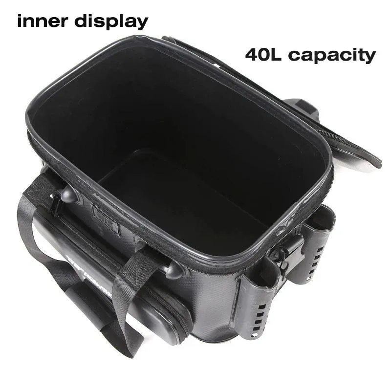20L/28L/40L Multifunction EVA Fishing Tackle Bag Fishing Bucket Live Fish Box Outdoor Fishing Backpack with Rod Holder