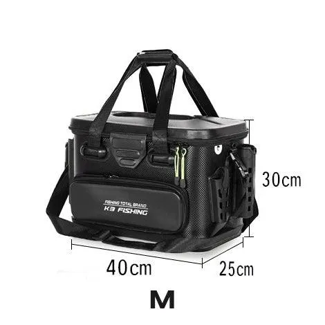 20L/28L/40L Multifunction EVA Fishing Tackle Bag Fishing Bucket Live Fish Box Outdoor Fishing Backpack with Rod Holder