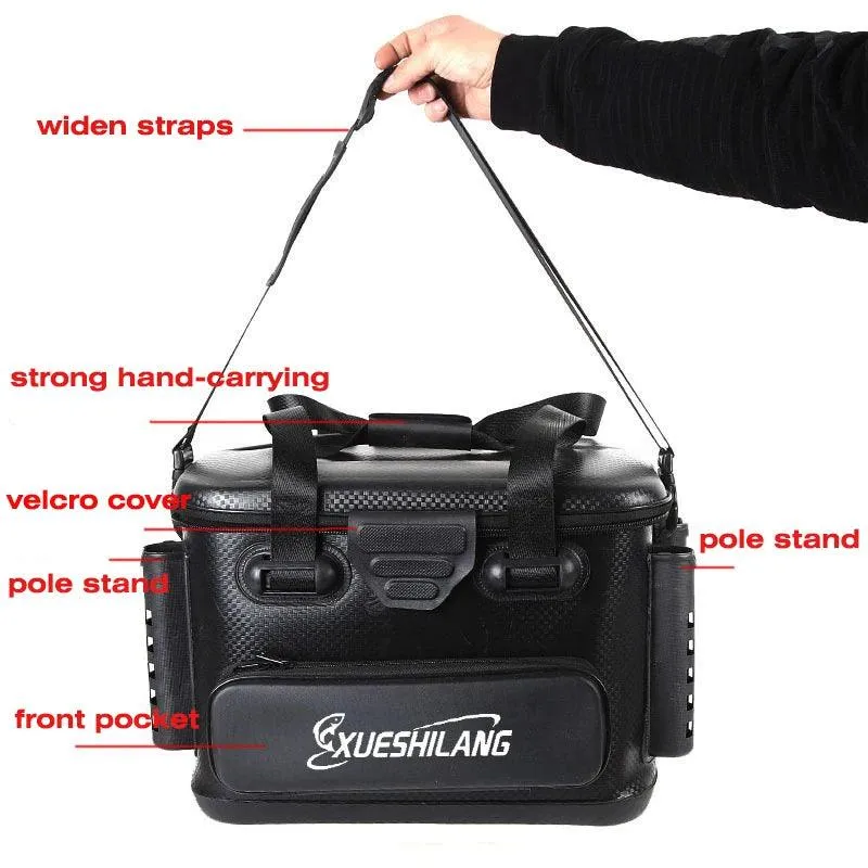 20L/28L/40L Multifunction EVA Fishing Tackle Bag Fishing Bucket Live Fish Box Outdoor Fishing Backpack with Rod Holder