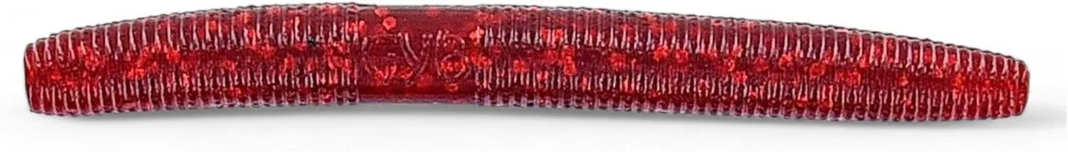 3 Inch Slim Stick Bait Worms Lures Red W/Blood Fire Fishing Gear Lures Bait for Fishing Swimbaits Accessories Lifelike Tackles Rigs