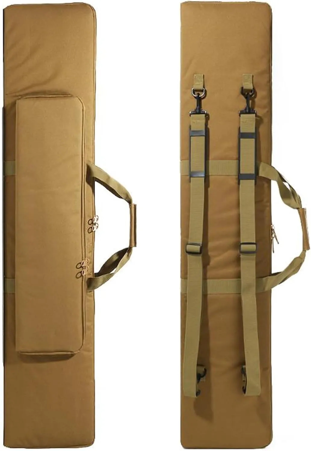 39" 47" Soft Rifle Bag, Portable Long Rifle Bag, Lockable Shotgun Case with Backpack Straps, for Shooting Hunting Carrying