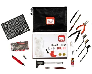 3D Print Tool Kit - 38 Essential 3D Print Accessories for Finishing, Cleaning, & Printing - Removal Tool Included - 3D Print Tool Set