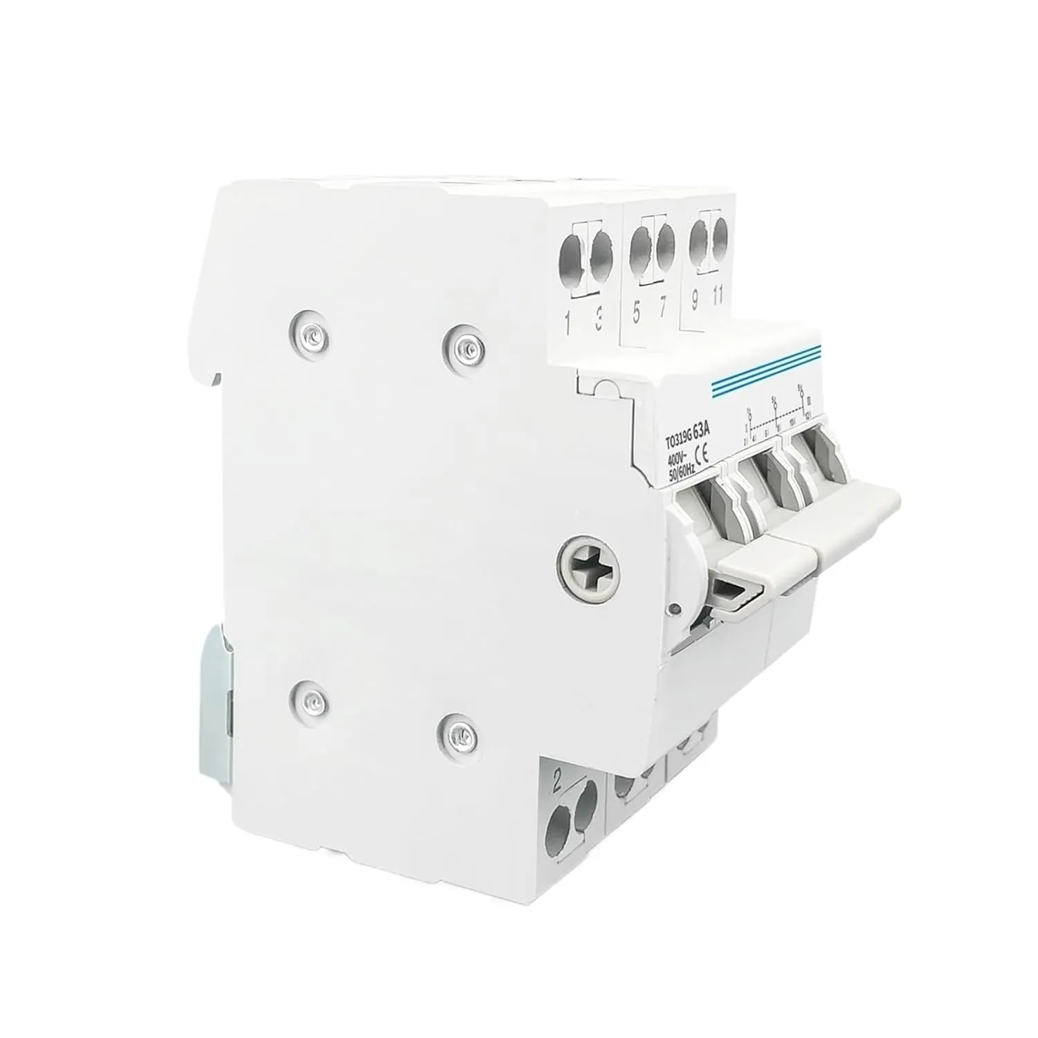 3P 63A MTS Dual Power Manual Transfer Isolating Switch Interlock Circuit Breaker(63A)