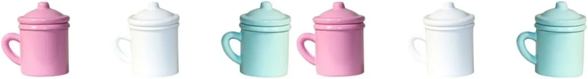 3sets 3pcs Miniature Cup for Dollhouse Decor Retro Mouthwash Cups for Micro Landscape Props and Doll Accessories 3pcs*3