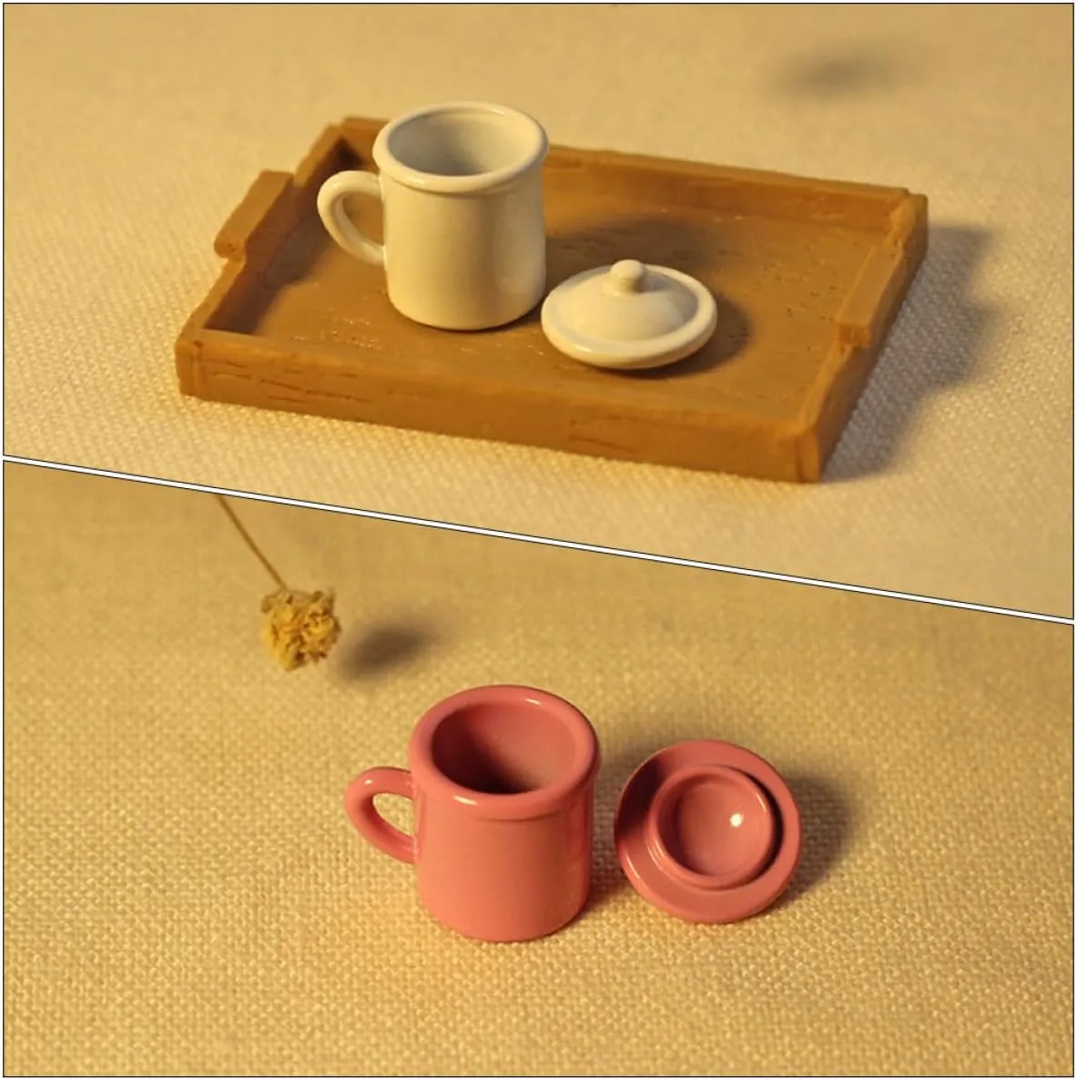 3sets 3pcs Miniature Cup for Dollhouse Decor Retro Mouthwash Cups for Micro Landscape Props and Doll Accessories 3pcs*3
