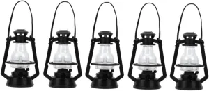 3sets Kerosene Lamp Decor Mini Kerosene Lamp for Dolls Fine Craftsmanship Photo Prop for 5pcs*3