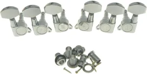 3x3 Chrome E-Z Post Guitar Tuners E-Z-LOK Guitar Tuning Keys Machine Heads for Acoustic Guitars