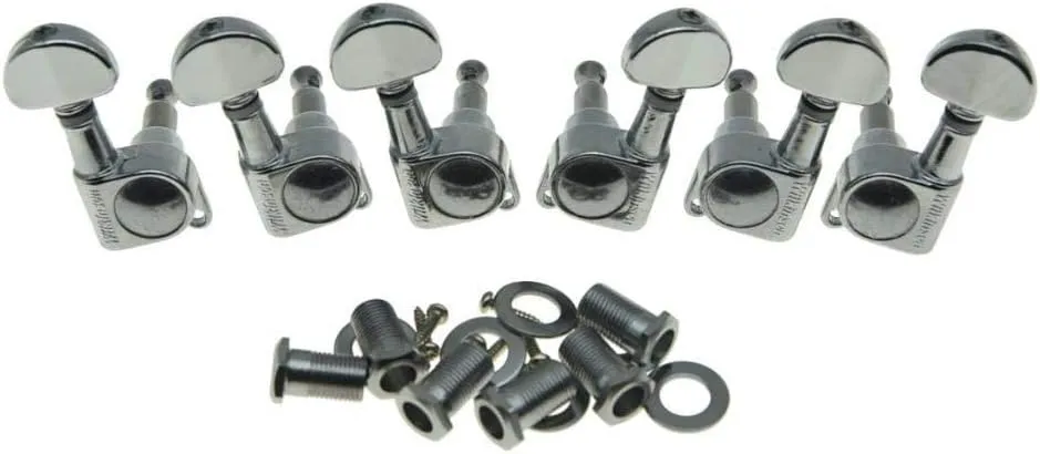 3x3 ROTO Style Guitar Tuners Tuning Keys Pegs Guitar Machine Heads for Les Paul or Acoustic Guitars Chrome