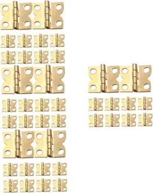 4 Sets Realistic Mini Hinge Miniature Hinge for Doll House Doll House Cabinet Door