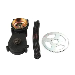 47cc 49cc Pocket Bike Front Gearbox Transmission Gear Box Mini Moto ATV with t8f Chain and Chain Plate 2 Stroke Engine Part
