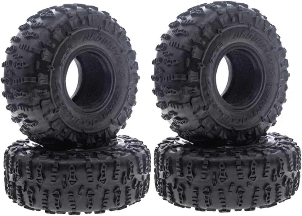 4X RC Crawler Car Soft Rubber Wheel Tires for Traxxas 1/10 Spare Part Accessory