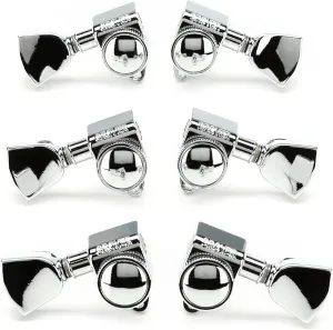 502CK Roto-Grip Locking Rotomatic Tuners - 3 3 Chrome with Keystone Buttons