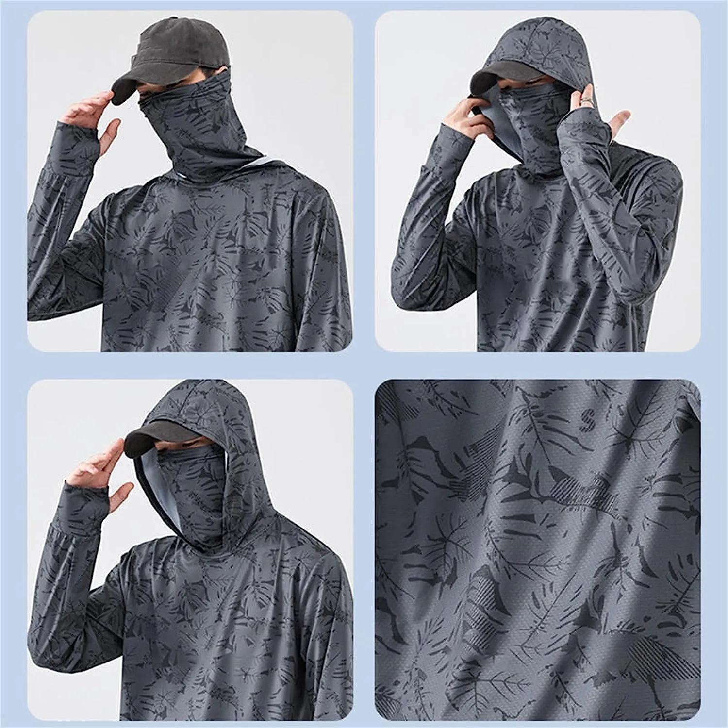 6-in-1 professional UPF50  Fishing Clothing, 2023 New Breathable Soft Elasticity Cool Sun Protection Clothing