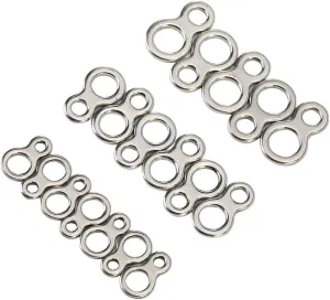 60pcs Solid Fishing Rings Fishing Split Rings Stainless Steel Solid Fishing Figure 8 Jigging Rings Lure Tackle Accessories for Professional Anglers Fishermen
