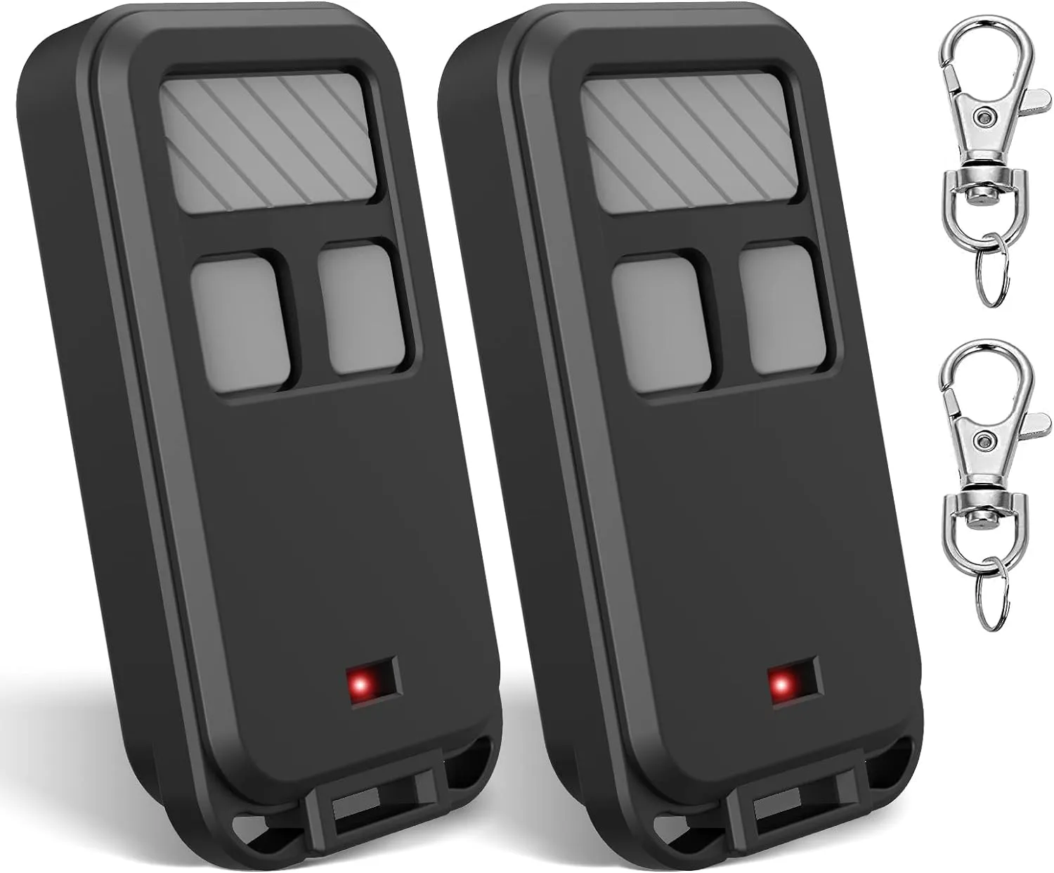 890MAX Garage Door Opener Remote, 2 Replacement for LiftMaster/Chamberlain/Craftsman, Universal 3-Button Garage Door Opener Remote with Mini Key Chain for Purple Red Yellow Orange Green Learn Buttons