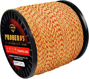 9 Strands Braided Fishing Line, 2187 Yds Abrasion Resistant Superline Zero Stretch&Low Memory Extra Thin Diameter,Orange,80LB(0.44mm)