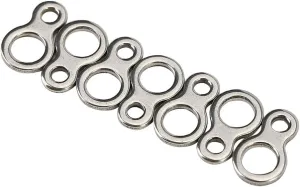 Acouto 60pcs Stainless Steel Fishing Figure 8 Jigging Rings Lure Tackle Accessories Assist Rings Figure 8 Rings Fishing