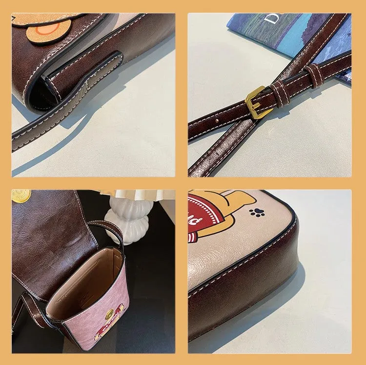 Adorable Cartoon Bear Phone Crossbody Bag