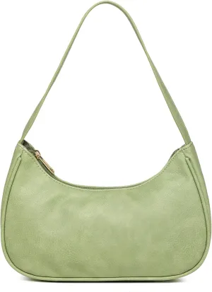 Afashor Shoulder Bags for Women Vegan Leather Hobo Sling Tote Handbag Retro Clutch Purse with Zipper Closure