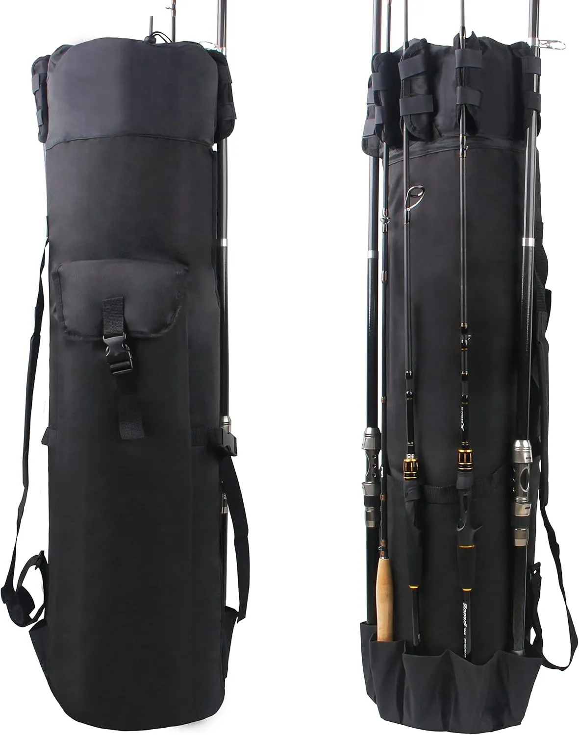 AGOOL Fishing Rod Carrier Pole Bag Reel Case Large Capacity Waterproof Travel Carry Case Fishing Gear Perfect Gifts for Men Family