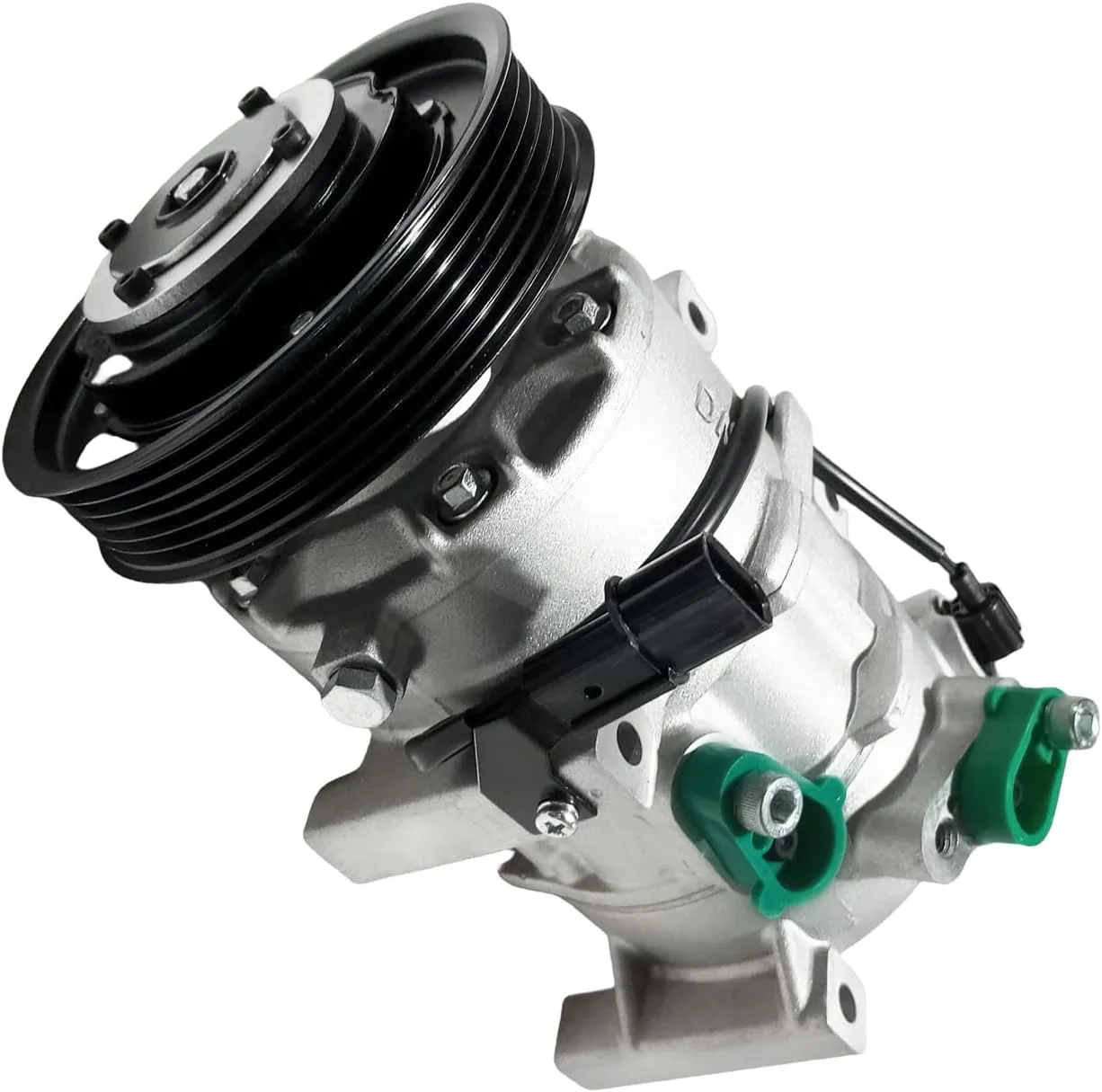 Air Conditioner AC Compressor Fits for Hyundai Accent 1.6L 2012-2017, for Kia Rio 1.6L 2012-2017, with A/C Clutch, CO20765C AC Compressor, Replaces 977011R100, 977011R100DR, 977011W600