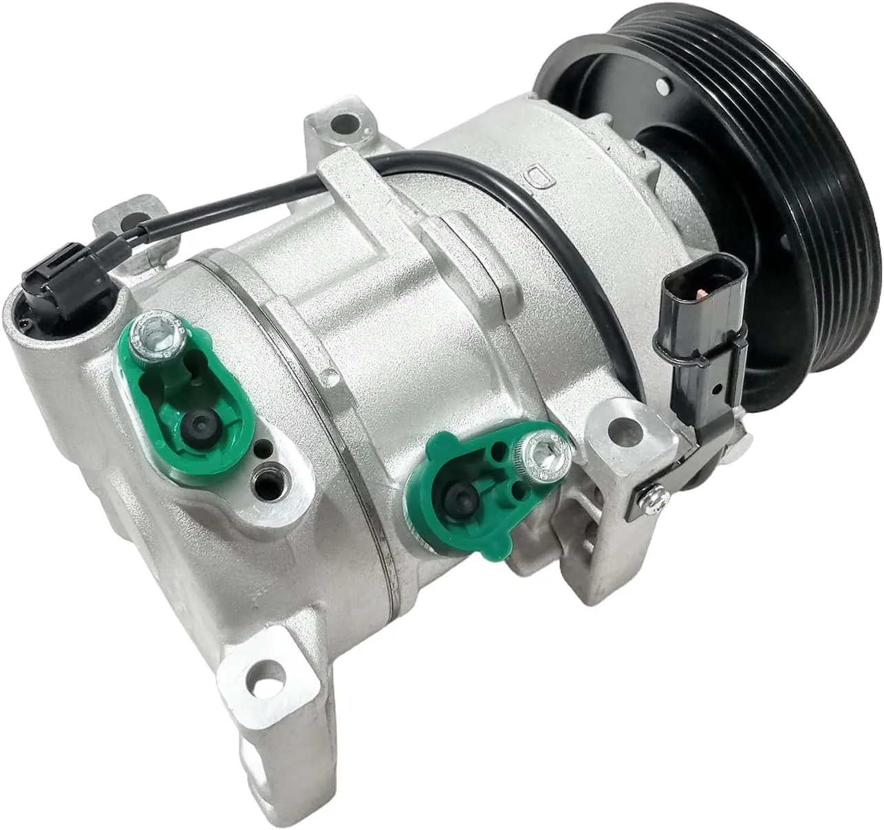 Air Conditioner AC Compressor Fits for Hyundai Accent 1.6L 2012-2017, for Kia Rio 1.6L 2012-2017, with A/C Clutch, CO20765C AC Compressor, Replaces 977011R100, 977011R100DR, 977011W600