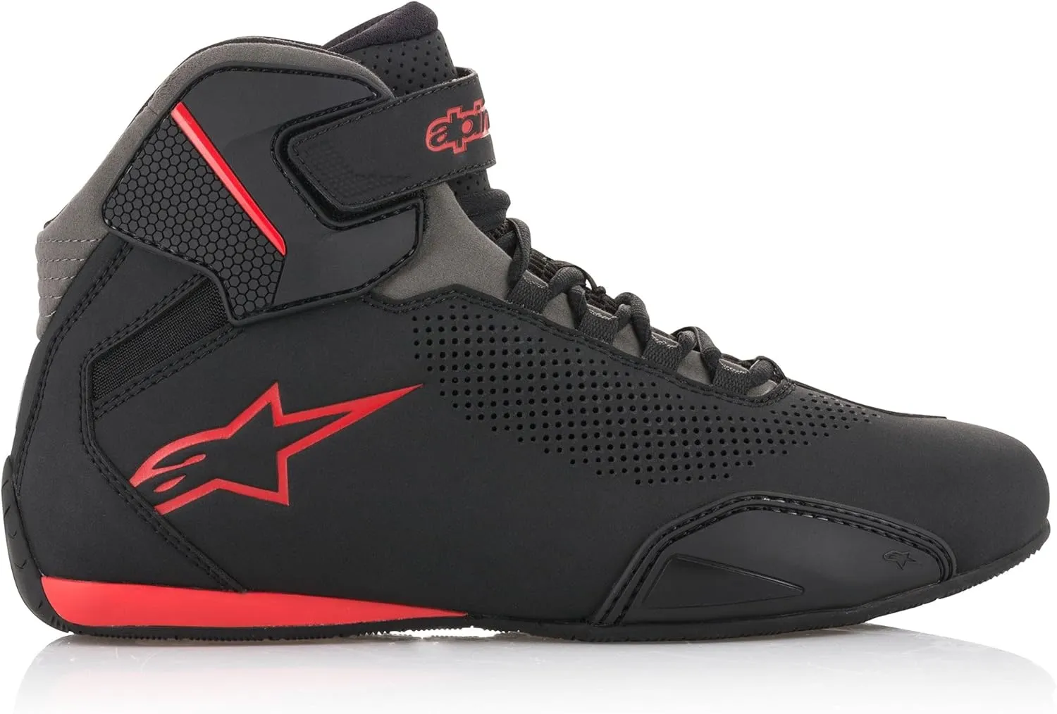 Alpinestars Sektor Vented Shoes - Black/Gray/Red - 13