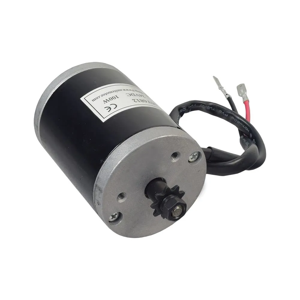 AlveyTech 24V 100W Electric Scooter Motor with 9 Tooth #25 Chain Sprocket - Razor E100 Motor Also Compatible with E125, E150, Dynacraft, Pulse, Viro, Electric Folding Scooters, Mini Dirt Bike