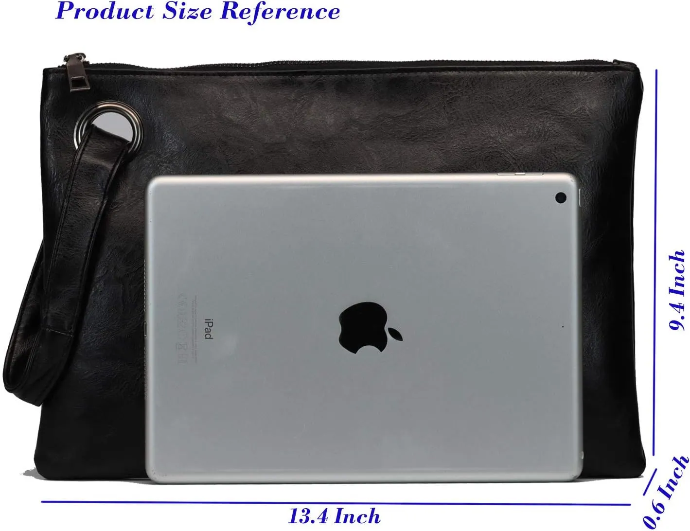 Amaze Womens Oversized Clutch Bag Large PU Leather Pouch Evening Handbags Envelope Purse with Wristlet Shoulder Lady
